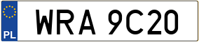 Trailer License Plate